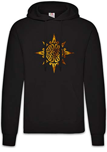 Sweat à capuche Aztec Power Hoodie Urban Backwoods - Sweat-shirt homme noir