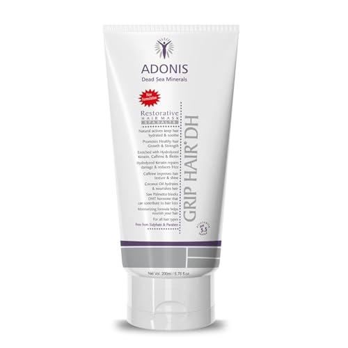Image of Adonis Grip Hair DH Mask 200ML | Deep Nourishment & Smoothing Treatment Mask | Frizz Control Smooth and Silky Hair Growth for All Hair Types