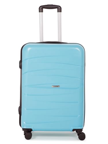 Image of Teakwood Dune Trolley Bag for Travel - Durable for Weekend Business Trip & Airline Cabin Fit - Smooth Wheels & Telescopic Handle Luggage Suitcase
