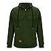 FOCLMP Army Green Tactical Hoodies for Men Military Quarter Zip Cargo Pullover Sweatshirts Fleece Outdoor Workout Fashion Hoodie Jacket Sweat Shirts Mens Adult M