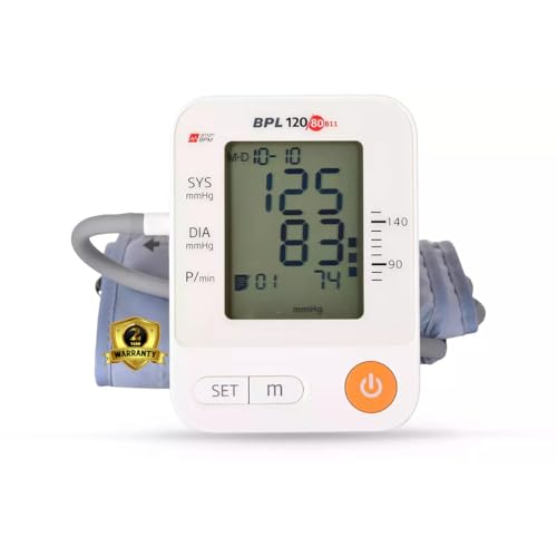 Image of BPL Medical Technologies B11 Digital Blood Pressure Monitor with USB, LCD Display|BP Apparatus for Home|Hypertension & Managing Heart Health Device - White