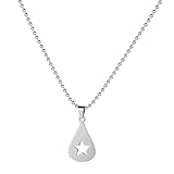 Guitar Pick Necklace Star Guitar Pick Pendant Necklace Mens Hip Hop Punk Music Necklaces Silver Charm Pendant Festival Fashion Music Jewelry Stainles Ball Chain Musics Inspired Gift for Men Women