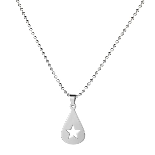 Guitar Pick Necklace Star Guitar Pick Pendant Necklace Mens Hip Hop Punk Music Necklaces Silver Charm Pendant Festival Fashion Music Jewelry Stainles Ball Chain Musics Inspired Gift for Men Women
