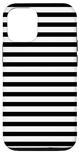 Iphone 12/12 Pro Black White Stripes Striped Pattern Design Case #TOP15
