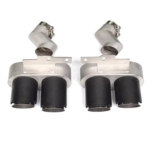 Silencieux en acier inoxydable et carbone pour Audi A6 2019-2024 look sport premium