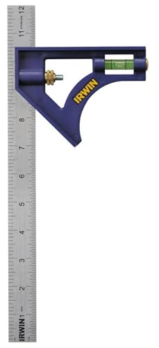 IRWIN Tools Combination Square, ABS-Body, Blue, 12-Inch (1794470)