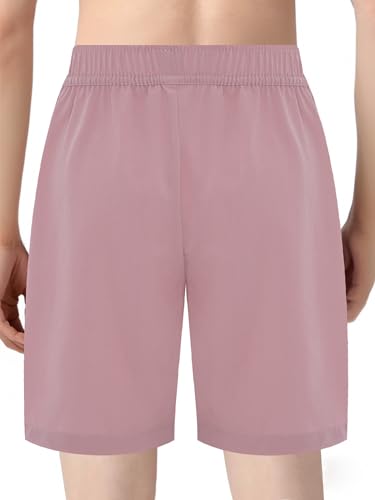 FEESHOW Boys Girls Casual Quick-Drying Cargo Shorts Lightweight Summer Trousers Elastic Waisted Pull on Athletic Shorts2