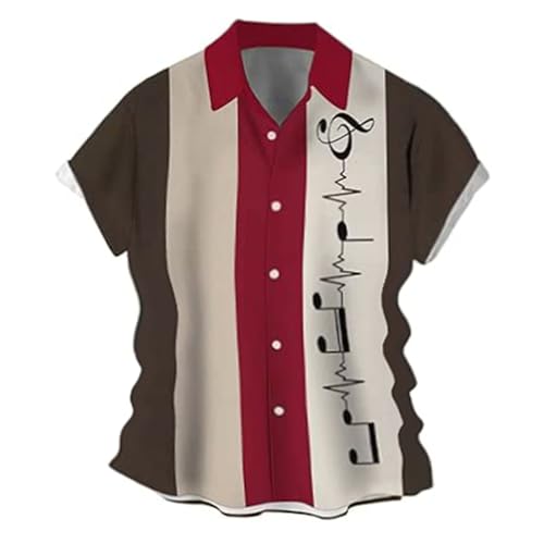 Chemise à manches courtes pour homme avec imprimé fleur chic et coupe classique