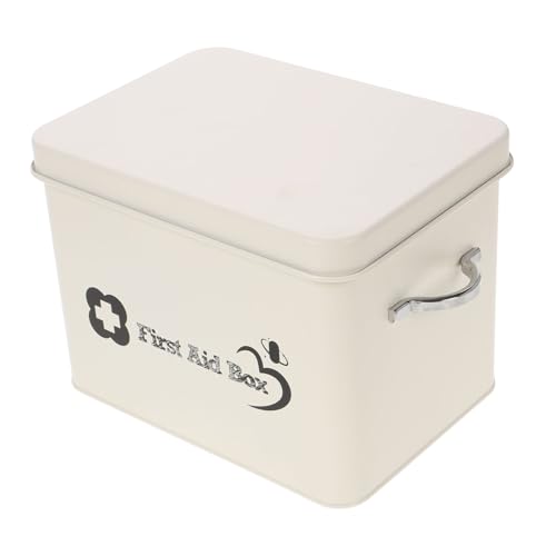 Mipcase de Medicina pequeña Pastillero pequeño Organizador de Almacenamiento de tomador de portátil botiquín Organizador de Acero Inoxidable
