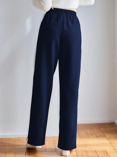 Image of GRECIILOOKS Trousers for Woman | Womens High Rise High Waist Flared Korean Style | Formal Pant for Women Office Wear| Track Pants for Womans Elegant for College & Events (Available in Plus Size)