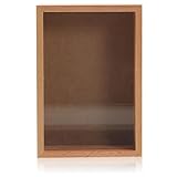 Hemobllo Holz spardose mit Fotorahmen Multifunktionale Münzbox für Erwachsene Langlebige Geldaufbewahrung Tippbox für Cafés und Restaurants Dekoratives Transparentes Fenster