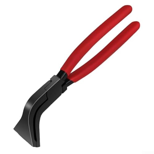 MoSundi Alicates de plegado de 45° para chapa de metal con asas antideslizantes, 60 mm de ancho de mandíbula, construcción de acero al carbono, ideal para techos y proyectos de bricolaje