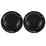 HANABASS 2 Stück Schwarze Kunststoff Dachlüftungskappen für Wohnmobile mit 6 Schrauben Universelle Ventilationsabdeckungen für Camper und Wohnwagen Regendicht und Windstabil