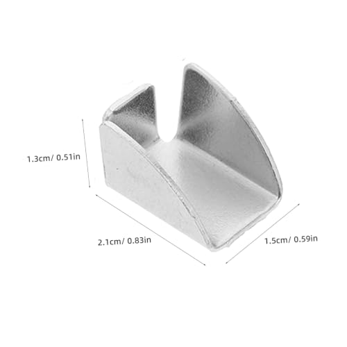 Alipis 30pcs Heavy Duty Metal Shelf Clips with Adjustable Bracket Supports Iron Shelf Pegs in Cabinets Silver Finish Tool-Free Adjustment Prevents Slipping for Office Environments - Image 2