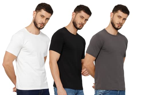 Image of T-Shirt for Men - 100% Cotton Casual T-Shirt | Half Sleeve, Round Neck 4 Way Stretch Fabric | Slim Fit T-Shirt