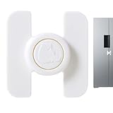 Refrigerator Child Lock, Baby Safety Latch, Adhesive No-Drill Lock, Secure Door and Drawer Protection, Wide Applicability, Home and Clinic Use, 2.7x2.6x0.8 Inches, Single Pack
