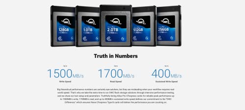 Image of Owc Atlas Pro Cfexpress 2.0 Type B 256GB 1700MB and S Read 1500MB and S | Up to 1700MB per S Read, Up to 1500MB per S Write, Rugged, 3-Year Owc Limited Warranty