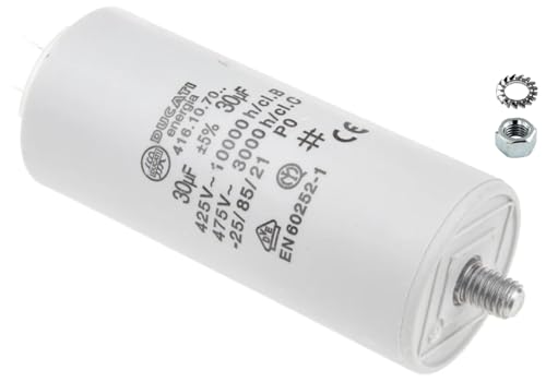 Condensateur De Moteur 30µF ±5% 475V - 40 X 92 Mm Pour Moteur Électrique Monophasé