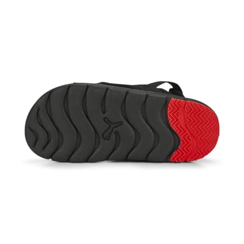 PUMA PUMA Kids Evolve Sandal Alternate Closure Sneaker, Black White-for All Time Red, 9 US Unisex Toddler