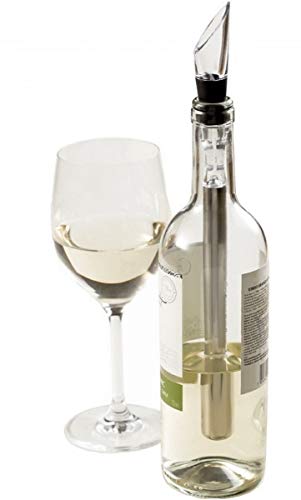 Bastão Resfriador De Vinho Bico Aerador Decantador Inox Bar