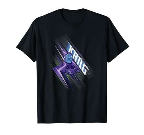 T-shirt Ant-Man Kang Marvel imprimé noir col rond coton col rond