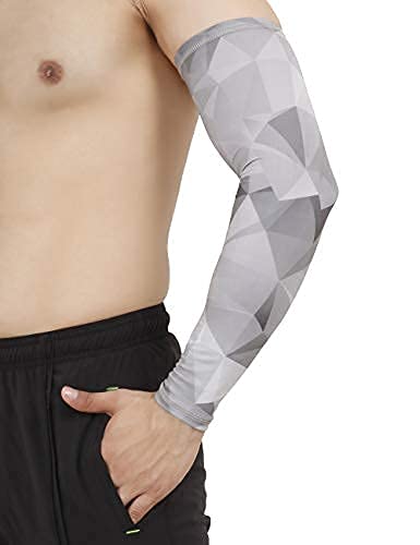 UNBEATABLE Arm Sleeves with UV Protection for Sports & Driving 1 Pair (grey)