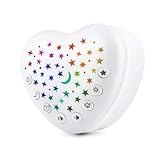 BEREST Sound Machine for Babies, Adults & Kids | 15 Soothing Sounds Featuring White Noise & 9 Lullabies, Cry Sensor, Star Projector | Mini, Rechargeable, Travel Friendly