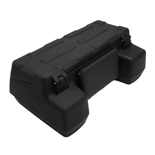 TCT-MOTORPARTS ATV Rear Passenger Seat Rack Cargo Storage Helmet Trunk Box Luggage Tool Cases 96L