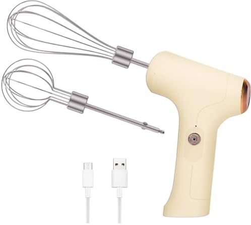 Mini Batedeira Portátil Recarregável USB C – 5 Velocidades, Silen...