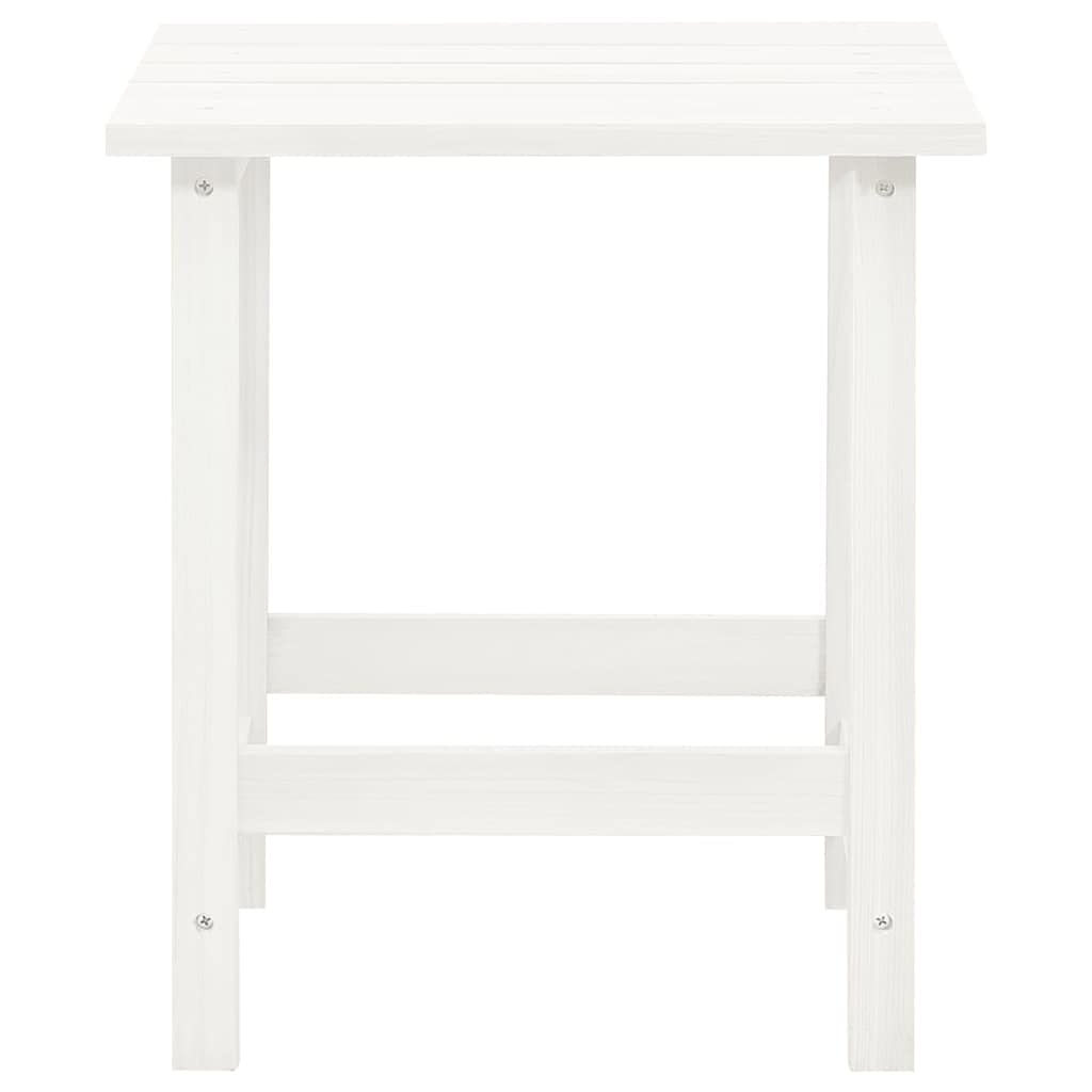 Solivagant Chaise de Jardin Adirondack avec Table Bois de Sapin Blanc,(10.15 KG)
