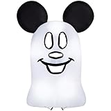 Gemmy Airblown Inflatable Flat Mickey Ghost Giant Disney, 9.5 ft Tall, Multicolored