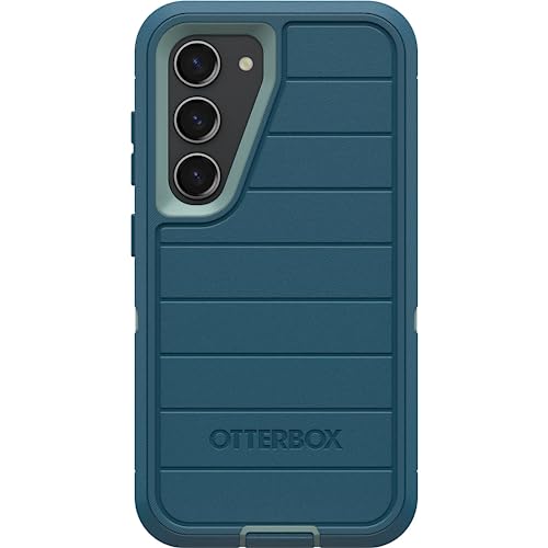 OtterBox Galaxy S23 (Only) - Defender Series Case - Manoeuvre (Blue), Rugged & Durable - with Port Protection - Case Only - Microbial Defense Protection - Non-Retail Packaging