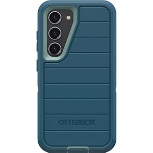 OtterBox Galaxy S23 (Only) – Defender Series Case – Manoeuvre (Blue), Rugged & Durable – with Port Protection – Case Only – Microbial Defense Protection – Non-Retail Packaging