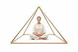 Meditation Giza Copper Pyramid Full Set 6 feet 51 Degree Premium Quality Solid Copper Connector Kit for Healing Energy, Relaxation, Pranayama, Sleep, Meditation Accessory Tool