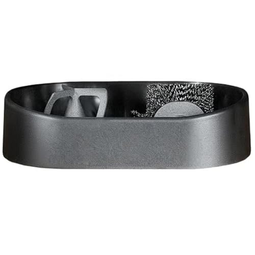 Pulitore automatico per filtri Porta, Pulitore per filtri schermo, Dispositivo per la pulizia di macchine da caffè, Tamper portafiltri, con supporto stabile e vassoio antigoccia, per ufficio domestico