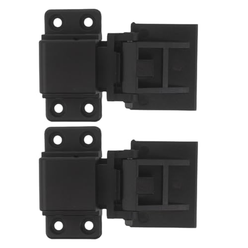 POPETPOP Charnières Noires pour Platine Vinyle Couvercle en Plastique, Pièces Universelles de Réparation, Mouvement Fluide du Couvercle, Accessoires Anti-poussière pour Platines Audio