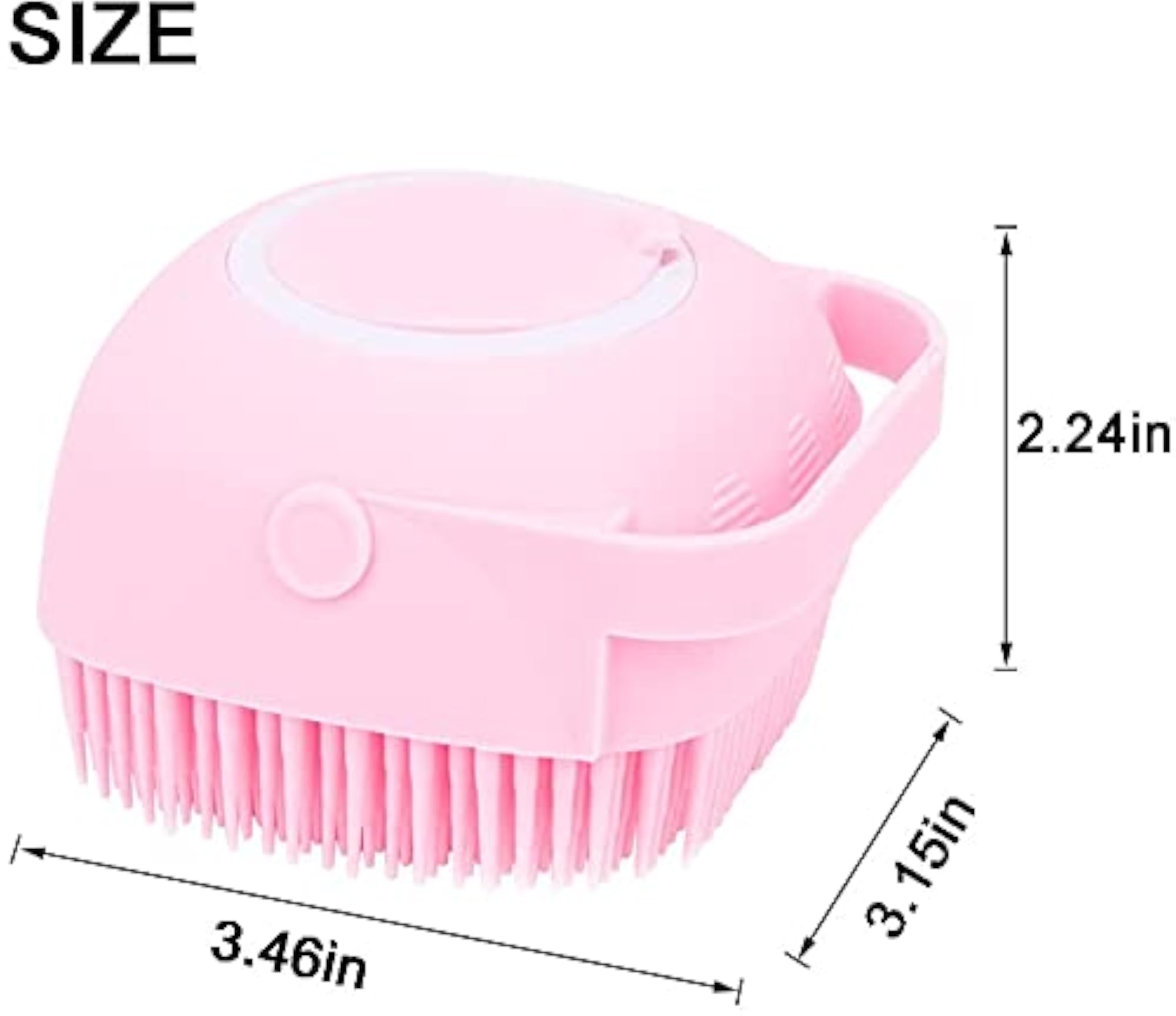 Silicone Body Back Scrubber Bath Brush 2pc Set