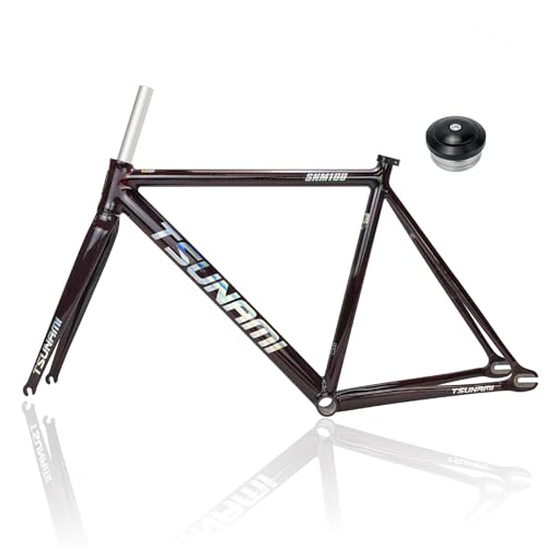 49CM 52CM 55CM Cu[LŒMAoCNt[ZbgA~700CgbNoCNt[tH[NNCbN[XF100MM R120mm BSA BB68mmt(Black-Red,52cm)
