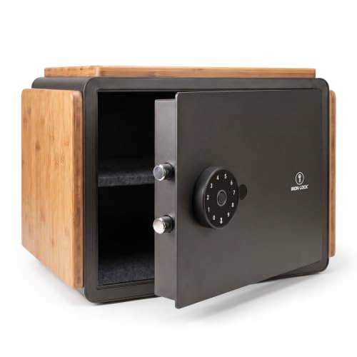 Iron Lock Smart Safe with Fingerprint, 1.1 Cu Ft