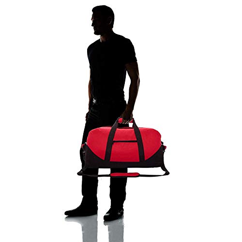 iEquip Duffle Bag, Gym bag, Heavy Duty Travel Bag Two Tone (Red - Large (21
