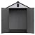 YOPTO 6x8 FT Outdoor Storage Shed,Plastic Garden Cabinet with Waterproof Roof,Hinge Mechanism for Backyard,Patio,Lawn,Easy of Assembly,Black+Grey