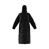 black adidas nylon jacket Bietet Bewegungsfreiheit adidas Damen Puffer Doppeljacke, Black, XL