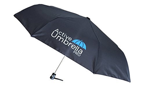 Compact Travel Umbrella-Auto Open/Close,Windproof,Anti UV,Rain and Sun(Black)