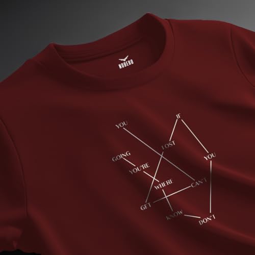 Image of Nobero Men's Regular Graphic Printed T-Shirt for Men | Soft Cotton | Classic Fit | Printed Casual Tshirt for Men