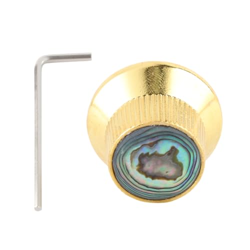 FUNOMOCYA Chrome Guitar Volume Tone Knobs Shell Easy Install Control Knobs for Guitar Bass Gd224