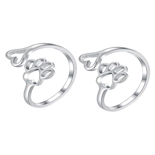 Anneaux de patte de chien bijoux de doigt tendance pour look bohème