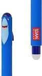 LEGAMI - Set of 5 Erasable Gel Pens with Thermosensitive Erase Ink, Range of ink colours & barrel designs, 0.7mm Tip, Bunny, Lion, Giraffe, Corgi, & Shark