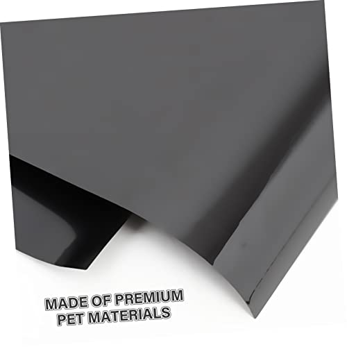Film adhesivo opaco para ventana Healifty negro 100x30 cm miniatura 5