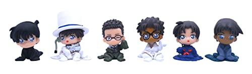 6 Anime Characters Detective Figure Set #TOP8