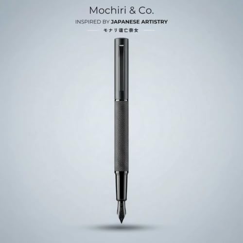 Image of Mochiri Co. Japan Charcoal Honeycomb Premium Fountain Pen I Long Writing Partner with Grip | Iridium Nib | Ideal for Festive & Corporate Gifting